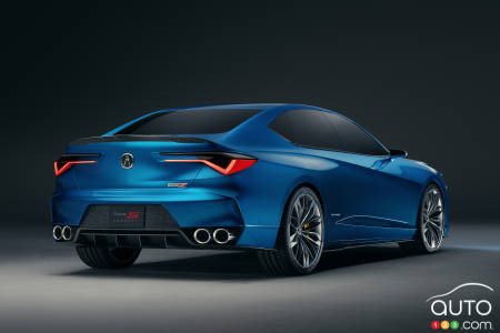 2021 Acura TLX Type S, three-quarters rear